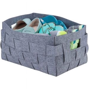 Gray Woven Storage Basket NWT